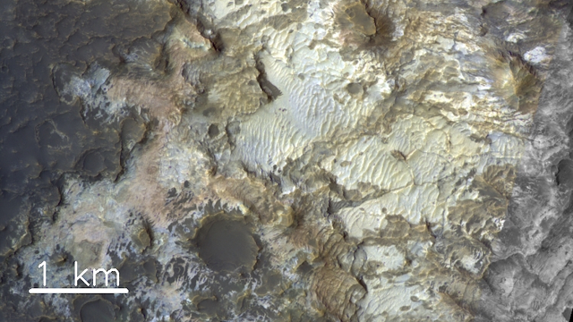 Inside a Martian crater